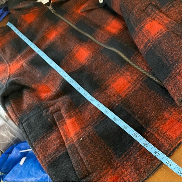 REI Co-op Farlands Shirt Jacket in Lake Plaid Black Copper Spice Mens XL - Picture 2 of 12